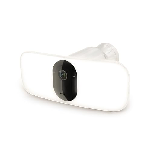Arlo Pro 3 Floodlight Camera - Wireless Security Camera with LED Floodlight, Color Night Vision, Motion Sensor, 2-Way Audio & 2K Resolution with HDR - White, FB1001