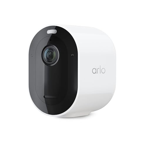 Arlo Pro 5S 2K Spotlight Camera - Wireless Home Security Camera with Spotlight, Color Night Vision, Dual-Band Wi-Fi & 2-Way Audio - White, 1 Pack, VMC4060P