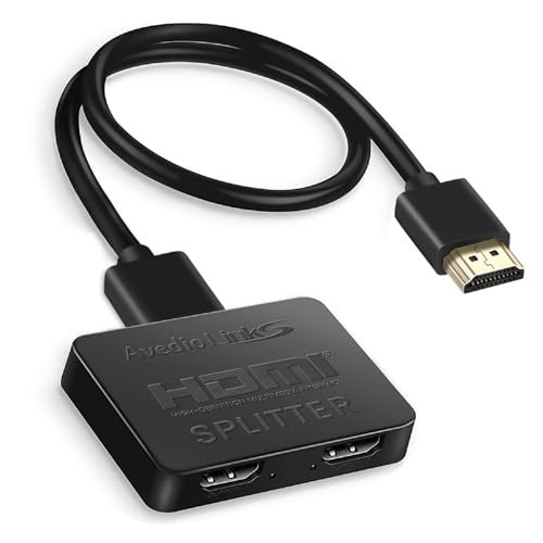 avedio links HDMI Splitter 1 in 2 Out [with 4 Ft Hdmi Cable], Mirror Only