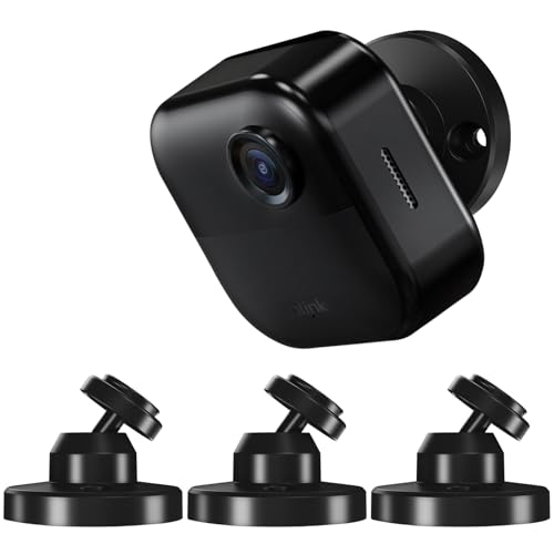 Blink Outdoor Camera Mount, 360 Degree Adjustable Wall Mount Bracket, Compatible with Blink 4th and 3rd Gen Outdoor Camera, 3 Pack, Black