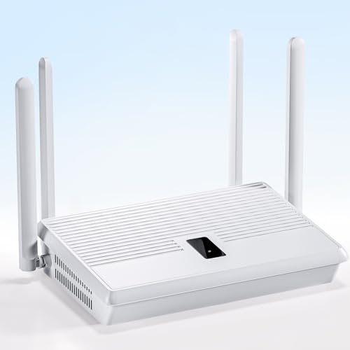 BLIYEE 2026 New WiFi 6 Router, AX3000 Dual Band Full Gigabit Wireless Router with 4 High-Gain Antennas | 4 Gigabit Ports | Easy Setup | VPN Support, Home & Business