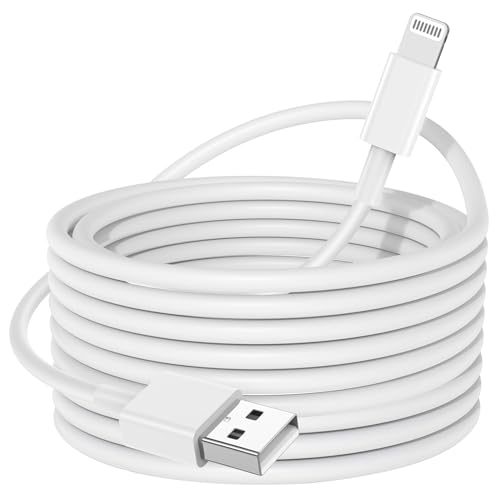 Cabepow 15 ft Extra Long iPhone Charger Cord,[Apple MFi Certified] Long iPhone USB A to Lightning Cable,2.4A iPhone Fast Charging Cord for iPhone 14 13 12 11 Pro Max/Pro/Plus/X/XS/XR/XS Max/8/7