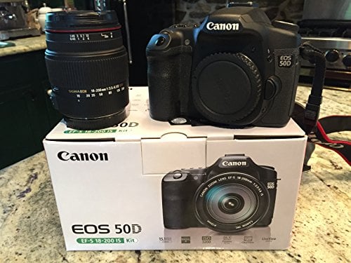 Canon EOS 50D 15.1MP Digital SLR DSLR Camera with EF-S Standard Zoom Lens (Renewed)