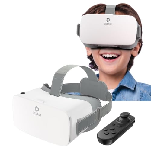 DESTEK V5 VR Headset for Phone & Kids, Fits 5.5 to 7.0 Inch Phones