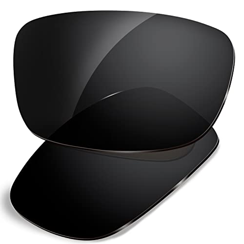 Dynamix Polarized Replacement Lenses for Oakley Fives Squared | Easy To Install | Fit Perfectly | Solid Black