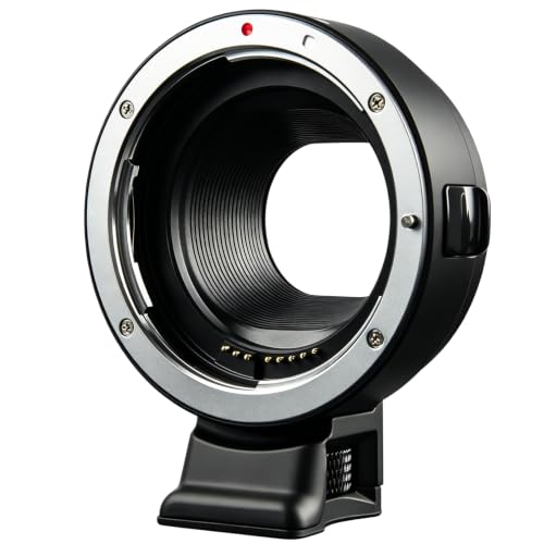 EF-EOS M Lens Adapter Auto-Focus Lens Converter Ring Compatible for Canon EF/EF-S Lens and Canon EOS-M (EF-M Mount) Camera EOS M M2 M3 M5 M6 M10 M50 M100
