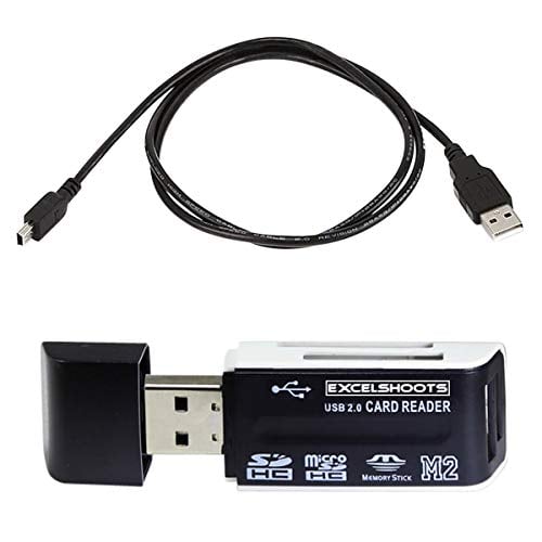 Excelshoots USB Cable Works for Nikon D3100 Camera, USB Computer Cord for Nikon D3100 D300 D3100S D3X D40 D40X D50 D60 D70 D100 D700 D40X D7000