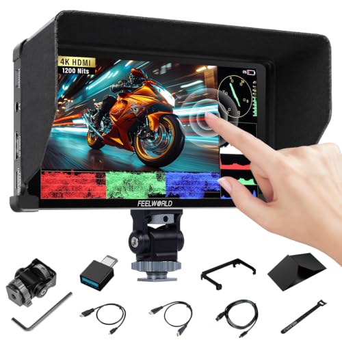 FEELWORLD P6XL (2026 NEW) 6" 1200nit Camera Field Monitor, 4K HDMI Screen