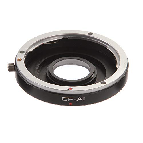 FocusFoto Adapter Ring for EF EF-S Lens to Nikon F AI Mount Camera with Optical Glass for Nikon D750,D810,D7500,D7200,D7100,D7000,D5600,D5400,D5300,D5200,D3300,D3200,D90,D4,D3X,D2 etc.