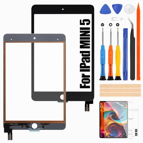 for iPad Mini 5 2019 Touch Screen Digitizer for iPad Mini 5 2019 7.9 inch A2124 A2125 A2126 A2133 Screen Replacement Glass Panel with Repair Kit (not LCD Display)