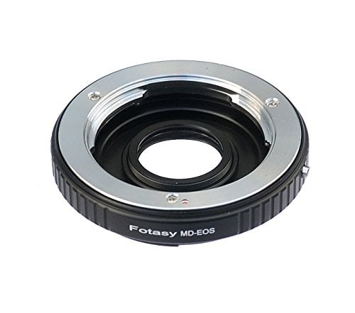 Fotasy Minolta MD Lens to Canon EF Adapter, MD EF Adapter, MD EF-S, Infinity Focus,Fits Canon DSLR 6D 5D Mark IV III II 1Ds 1D 7D II 7D 90D 80D 77D 70D 60D 50D 1300D 1200D 1100D 1000D 760D 750D 700D