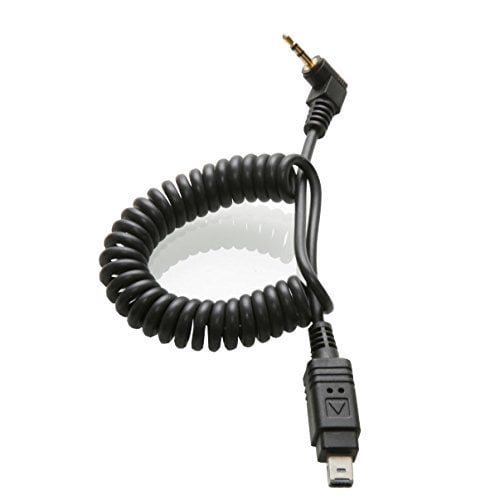 Foto&Tech 2.5mm N3 Camera Remote Control Shutter Release Cable Cord Compatible with Nikon D780 Z6 Z7 D7500 D750 D5600 D5500 D7200 D7100 D5200 D5100 D5000 D3200 D3100 D90, COOLPIX P1000 (13-in Coiled)