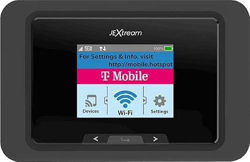 Franklin Wireless JEXtream RG2100 (T-Mobile) 5G WiFi 6 Mobile Hotspot Router - Black (Renewed)