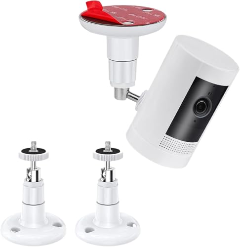 Generic 2 Pack Adjustable Ceiling Wall Mount Kit for Plug-in Ring Camera&Stick Up Cam Battery&Indoor Cam,360 Degree Adjustable Mounting Bracket for Arlo HD/2/3/4, VHB Adhesive...