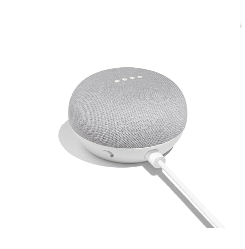 Google Nest Mini 1st Generation Bluetooth Speaker (International Version) with US Power Adapter (Chalk), Gray, GG1STAPG1