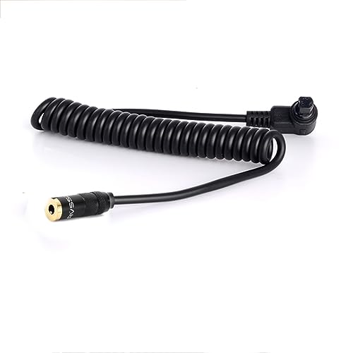 HangTon Remote Trigger Cable Adapter for Canon R3 R5 1DX 6D 7D 5D MKIII 60D EOS SLR Camera, 2.5mm Female to N3
