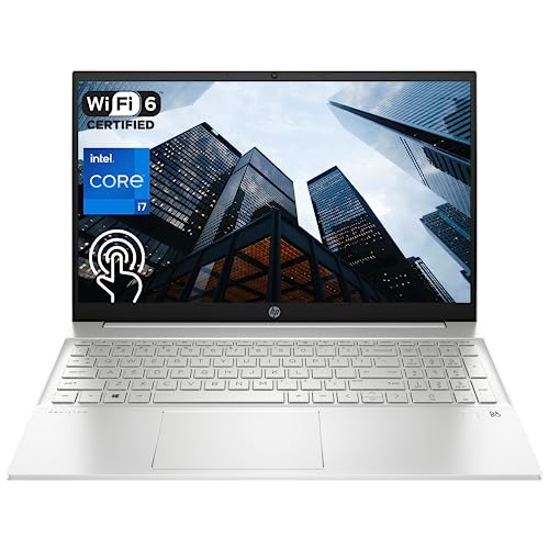 HP 2024 Latest Pavilion Business Laptop, 15.6" FHD Touchscreen, 13th Gen Intel Core i7-1355U, 32GB RAM, 1TB PCIe SSD, Webcam, FP Reader, Backlit KB, Wi-Fi 6, Windows 11 Pro, Silver
