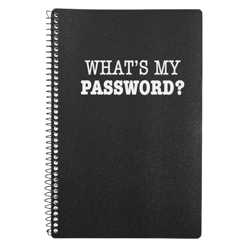 Iconikal What's My Password? Password Saver Personal Organizer, 8 x 5-Inch For Usernames, Sites, Services