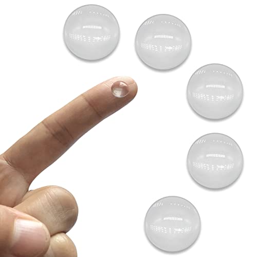 JIATONG 5PCS X Optical Glass Lens Without Edge Dameter 5MM Flat-Convex Lens, Focusing LED Convex Lens (Φ5mm*H2.8*F4.0)
