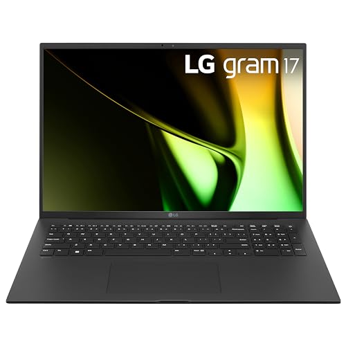 LG gram 17-inch Lightweight Laptop, Intel Evo Edition - AI-enabled Intel Core Ultra 5 processor, Windows 11 Home, 16GB RAM, 512GB SSD, Black