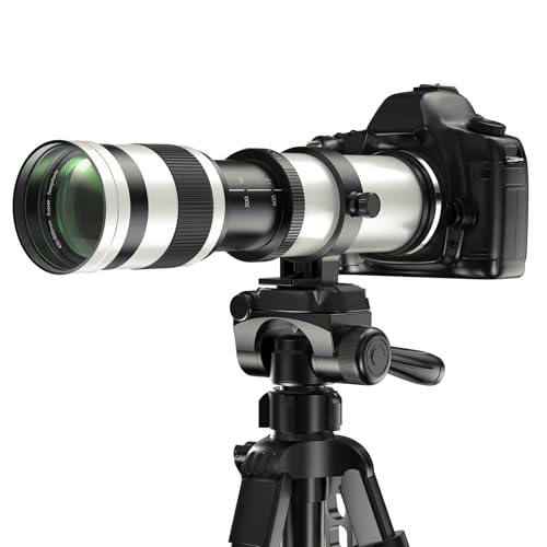 Lightdow Telephoto Lens 420-800mm F/8.3 for Canon EF Manual Telephoto Zoom Lens for Canon EOS Rebel T8i T7 T7i T6 T6s T6i T5 T5i T4i T3i T3 T2i T1i 250D 750D 760D 1200D 1300D 2000D DSLR Cameras