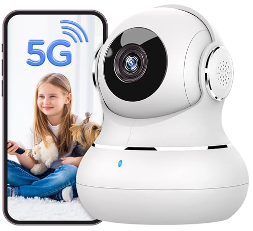litokam 5MP Indoor Security Camera, 5G/2.4G WiFi Home Security Camera with Phone App, Pet Camera for Baby Monitor with AI Motion Detection & 2-Way Audio, Night Vision, Compatible with Onvif/NVR/Alexa