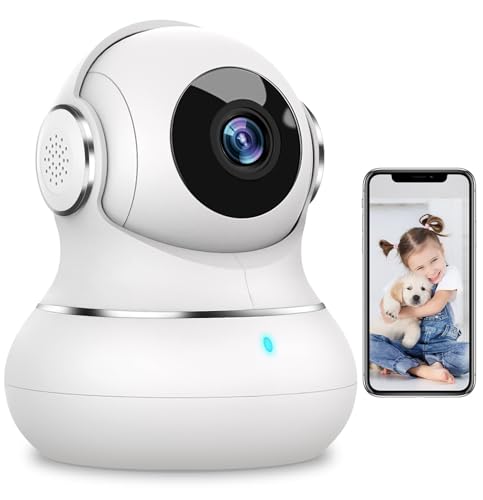 litokam Security Camera Indoor 2K, 360 Pan/Tilt Cameras for Home Security with Motion Detection, Baby Monitor Camera for Pet/Dog with Phone APP, 2.4G WiFi Camera with Night Vision & 2-Way Audio