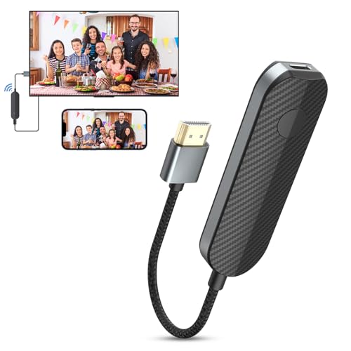 lulaven iShare iOS Wireless HDMI Display Adapter, Streaming Device for iPhone to TV, HD Video and Audio Sync, Streaming Mirroring YouTube Tiktok to TV, Not Support Netflix