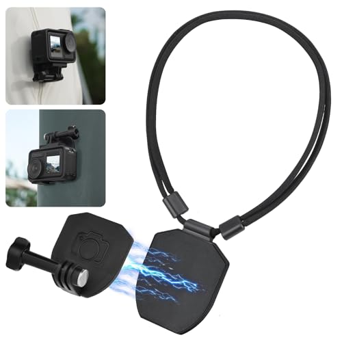 Magnetic Chest Mount for GoPro Hero13/12/11/10/9/8, POV Necklace Lanyard Mount Compatible with DJI Osmo Action 4/3,for Insta360 Ace pro Accessories