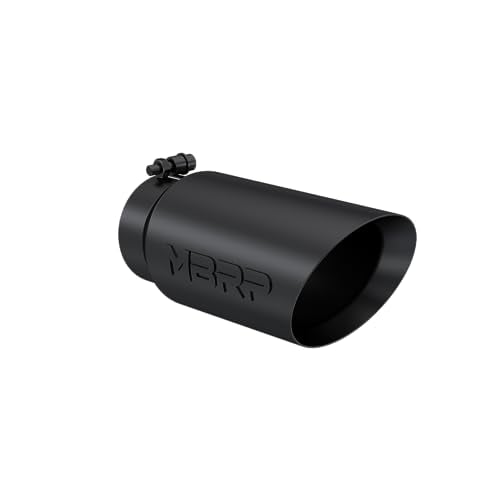 MBRP T5053BLK 5" O.D. Dual Wall Angled Exhaust Tip (Black Coated)