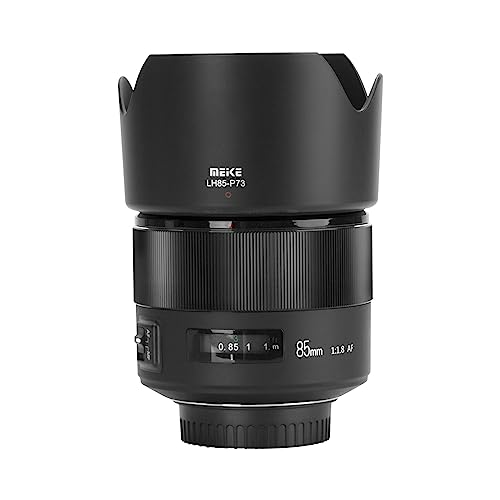 Meike 85mm F1.8 Auto Focus Full Frame Large Aperture Lens Compatible with Nikon F Mount DSLR Cameras D850 D750 D780 D610 D3200 D3300 D3400 D3500 D5500 D5600 D5300 D5100 D7200 and Other F Mount Cameras