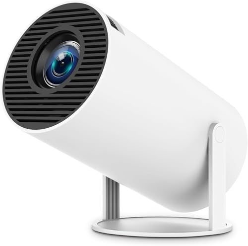 Mini Projector 1080P 4K Portable Projector with WiFi 6 Bluetooth 5.0 Auto Keystone Correction 200 ANSI Smart Projector Screen Adjustment,270 Degree Flip,Built-in Android OS 11.0 Home Theater Projector
