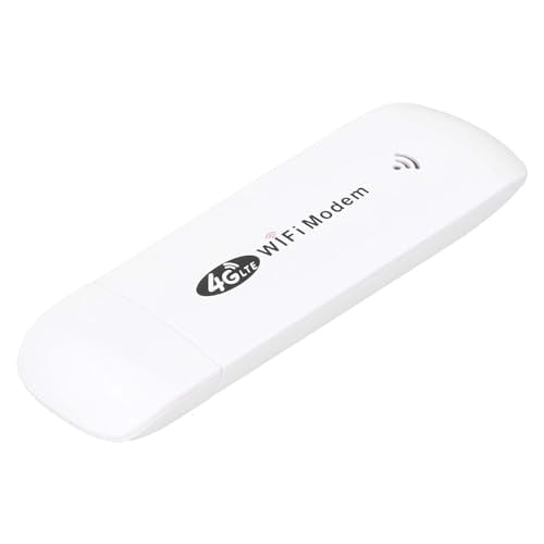Modem Dongle, 4G LTE Modem, Modem Dongle with SIM Card Slot, TDD FDD Car Mini Router with LED Status Indicator, Up to 10 Associated Users 4G LTE Modem