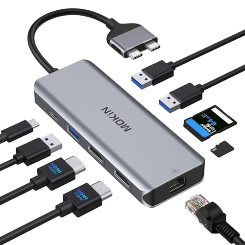 MOKiN MacBook Pro Docking Station Dual Monitor MacBook Pro/Air HDMI Adapter