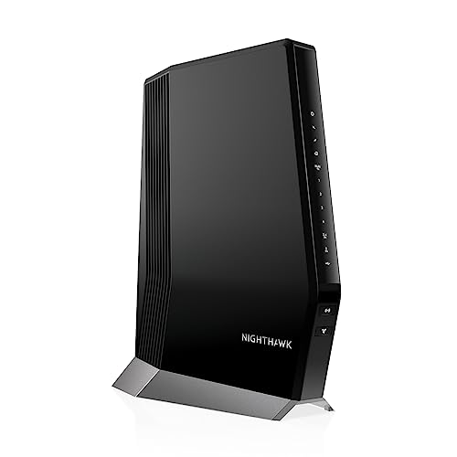 NETGEAR Nighthawk Cable Modem and WiFi 6 Router Combo (CAX80) - Compatible with All Major Cable Providers incl. Xfinity, Spectrum, Cox - Cable Plans up to 2 Gbps - AX6000 WiFi 6 Speed - DOCSIS 3.1