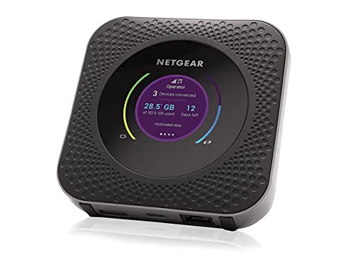 NETGEAR Nighthawk M1 4G LTE WiFi Mobile Hotspot (MR1100-100NAS) – Up to 1Gbps Speed, Works Best with AT&T and T-Mobile, Connects Up to 20 Devices, Secure Wireless Network Anywhere