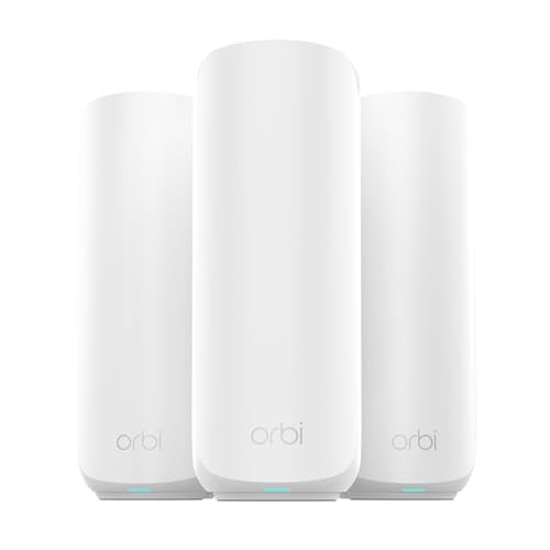 NETGEAR Orbi 370 WiFi 7 Mesh System Dual-Band, Up to 6,000 sq ft, 3 Pack