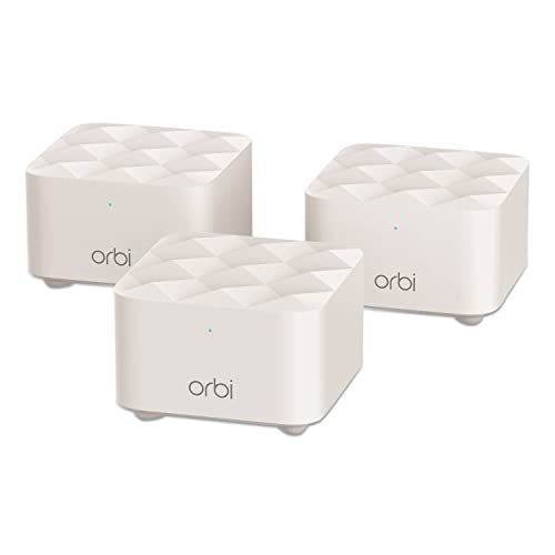 NETGEAR Orbi Whole Home Mesh WiFi System (RBK13) – Router Replacement Covers up to 4,500 sq. ft. with 1 Router & 2 Satellites