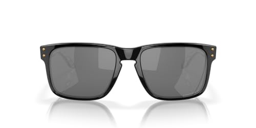 Oakley Men's Oo9102 Holbrook Square Sunglasses, Black/Prizm Black Polarized, 57 mm