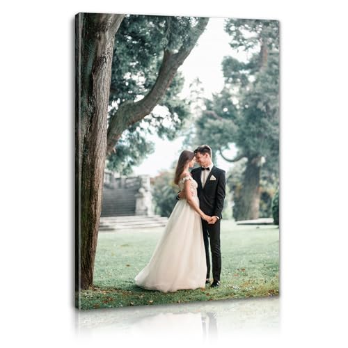 Personalized Pictures to Canvas for Wall 16x20 inches, Custom Canvas Prints with Your Photos for Family/Pet/Kid/Lovers, 16x20in