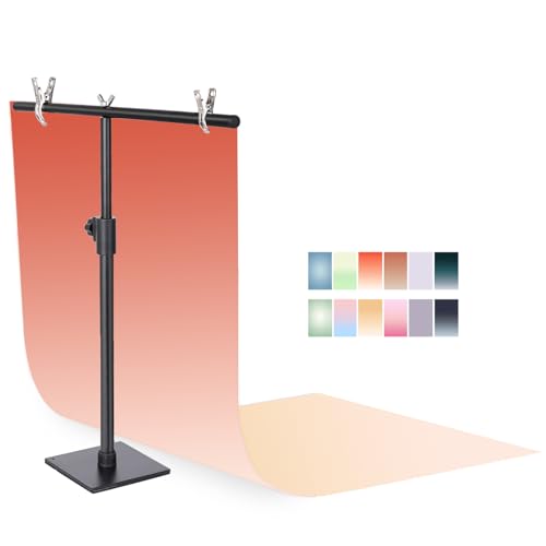 Photography Backdrop Product Photo Background: Small Size Paper Backdrops kit for Tabletop Food Jewelry Mini Items Pictures Photoshoot.(Gradient Color 6pcs/12pattern 22x34inch)…