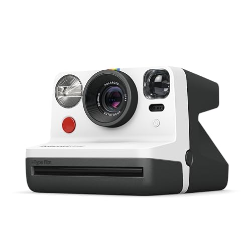 Polaroid Now 2nd Generation I-Type Instant Film Camera - Black & White (9072)