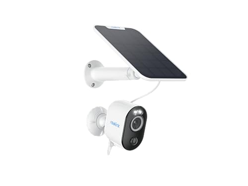 REOLINK 5Ghz Security Cameras Outdoor Wireless WiFi, Argus 3 Pro+Solar Panel with 5MP Color Night Vision, 2.4/5Ghz WiFi, Non-Stop Solar Powered, Human/Vehicle Detection, Home Hub Compatible