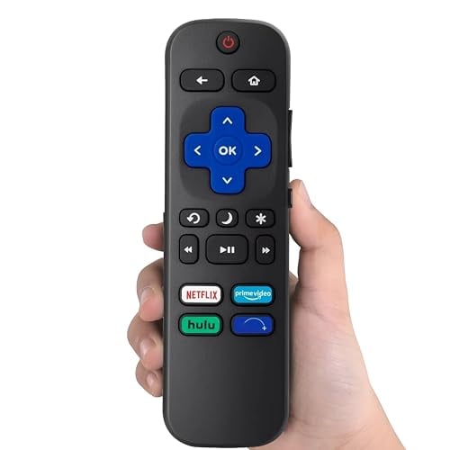 Replacement Remote Control Only for Roku TV, Compatible for TCL Roku/Hisense Roku/Onn Roku/Sharp Roku/Element Roku/Westinghouse Roku/Philips Roku Smart