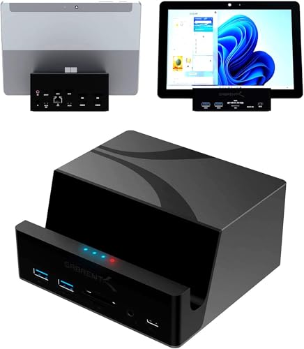 SABRENT USB-C Universal Laptop Docking Station with 85W Charging, Dual Monitor Displaylink Dock for Laptops, Ultrabooks, Chromebooks, MacBooks, iPads, Tablets & Smartphones (DS-UICA)
