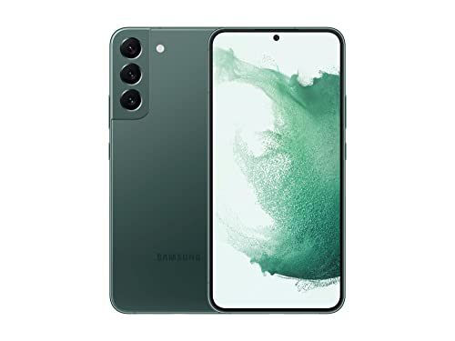 SAMSUNG Galaxy S22+ Plus 5G (128GB, 8GB) 6.2" AMOLED, 50MP Camera, Volte (Fully Unlocked for AT&T, Verizon, T-Mobile, Global) S906U1 US Model (w/ 25W Super Fast Charge Cube, Phantom Green) (Renewed)