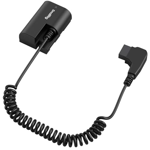 SmallRig D-TAP to LP-E6NH Dummy Battery, LP-E6NH Coiled Power Cable for Canon R5, R5 C, R6, R7, R, 5D II/III/IV, 6D, 6D II, 7D, 7D II, 60D, 60Da, 70D, 80D, 90D, XC10, XC15, 5DS, 5DS R Cameras - 4252