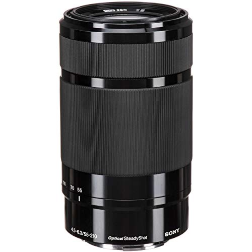 SONY E 55-210mm F4.5-6.3 Lens for SONY E-Mount Cameras (Black) (Renewed)