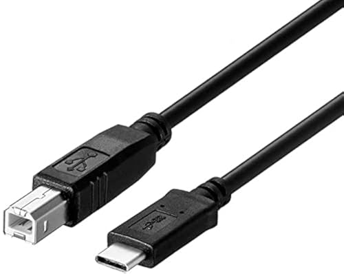 Storel USB C to Printer Cable Compatible with iPad Air,MacBook Pro,MacBook Air M1,Mac Pro,iMac Pro Type C Printer Cord for Alesis VI25,M-Audio Oxygen 25,Akai MPD21,Pioneer DJ DDJ200