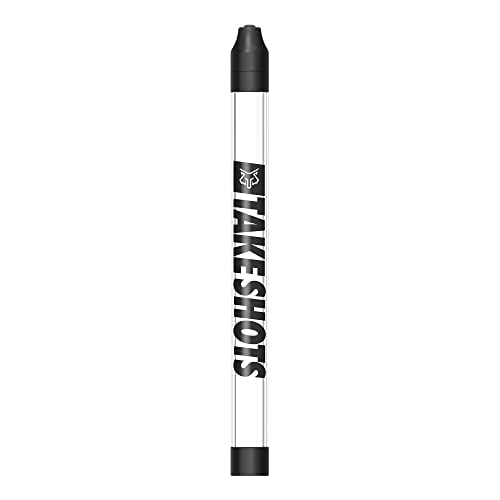 TakeShots Take V2 - Shot Holder & Straw for Drinks & Chasers - Experience Shots On the Go - Fits All Standard Bottles, Glasses, & the Chase - 1oz (Blackout)